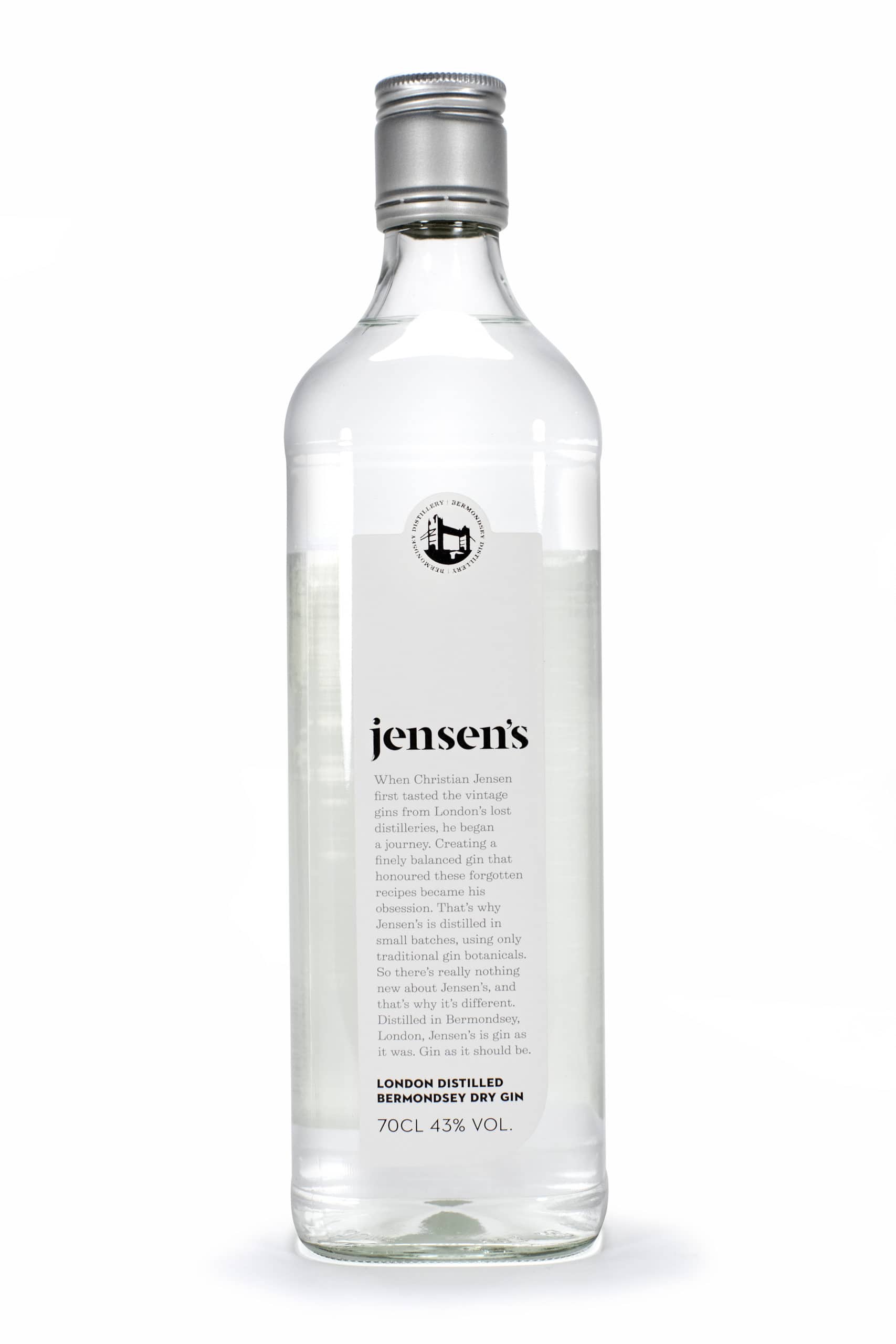 Jensen's Bermondsey Dry Gin 700mL Box Bar