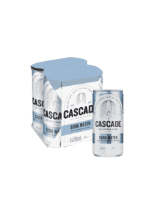 Cascade Soda Water Can 200mL Pack of 4